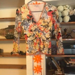 Vivienne Tam feline floral top